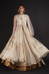Ivory Embellished Anarkali Set4642 video